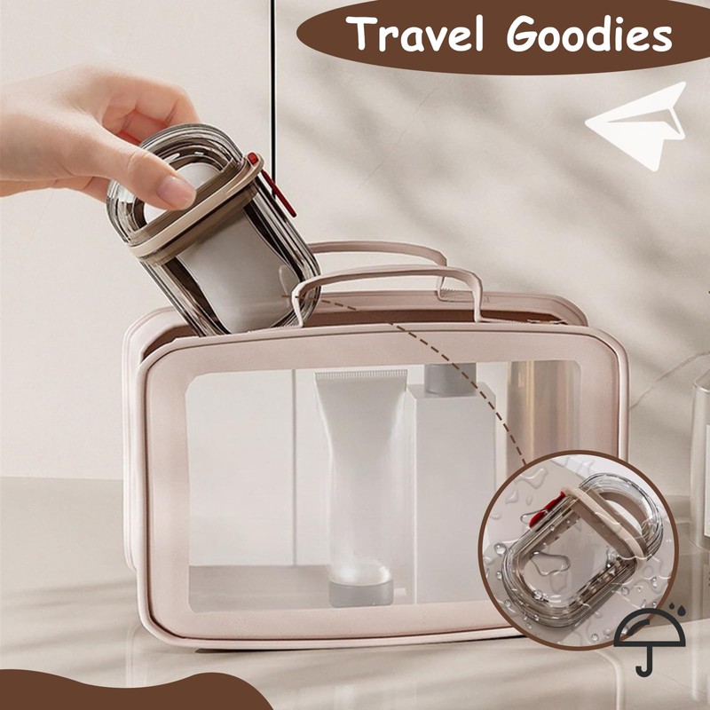 Pack of 2 Soap Box Travel Leak-Proof Waterproof Plastic Soap