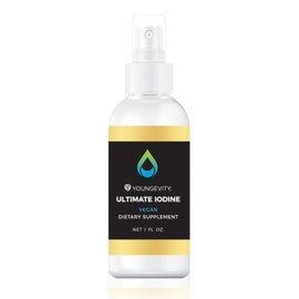 Youngevity Ultimate Iodine Supplement – Vegan Supplement with 300 mcg Iodine, B12, Zinc, Selenium & Copper – Liquid for Energy, Metabolism, Hormone Balance – Non-GMO, Gluten-Free