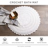 DII Crochet Collection Wende-Badematte, klein, oval, 43 x 61 cm,