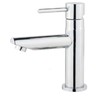 Grünblatt Bathroom Cold Water Pillar Tap Fitting with Connection Hose