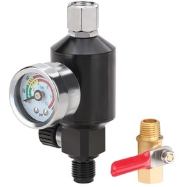 WYNNsky Air Compressor Water Separator with 1/4’’ NPT Brass Ball Valve