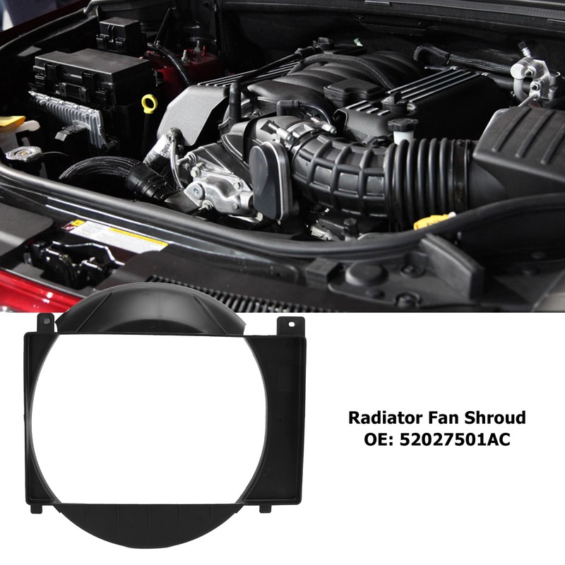 Engine Cooling Radiator Fan Shroud 52027501AC Replacement for Jeep Cherokee