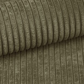 Heko Panels Murano Upholstery Fabric Corduroy Look Fabric Sold by the Metre Fabric for Sewing Upholstery Fabric Abrasion Resistance 35000 Cycles 100 x 142 cm Olive Green
