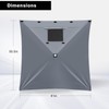 MASTERCANOPY Wind Screen Side Panel with Window for Escape Screen