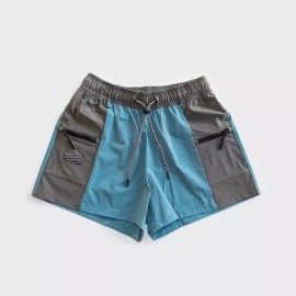 Blue Bearded Goat Summit Shorts Colonial Blue + Charcoal Size Small NWT