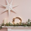 Lights4fun Gold Wreath Door Wreath 33 cm Autumn Decoration Christmas