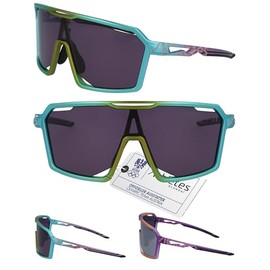 Athletes Eyewear Men's Cycling Glasses - Quick Glasses - Polarised Sunglasses - Men's Sports Glasses with UV400 and Anti-Scratch Protection - Fresh (Mint)