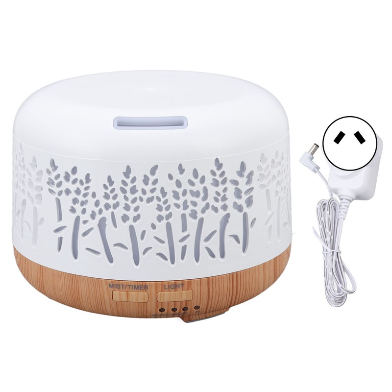 Desktop Humidifier 300ml Wood Grain Design Low Noise Aromatherapy Humidifier