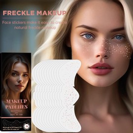 12Pcs Tatuajes Temporales,brillos para la cara,Tatuaje de Pecas,Pecas de Glitter Tattoo,Tatuajes Temporales de Pecas con Purpurina Oro champán,Brillantes y Resistentes al Agua,para Fiestas,Festivales