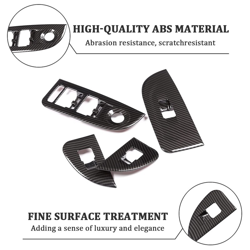 TOYCIDFG Car Door Inner Handle Window Lift Button Panel Cover
