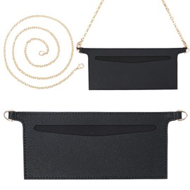 CREATCABIN Purse Insert Chain Felt Purses Organiser Insert Eyelet Purses Shoulder Bags Conversion Lining Wool Carry Bags Organiser Classic Interior Storage for Envelope Bags 8 x 22 cm