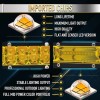 usparts888 14" inch Dual Row Bumper Yellow Led Light Bar