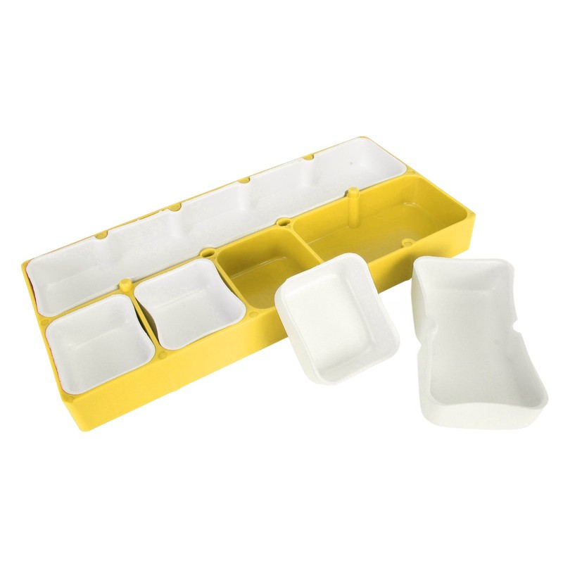 Watch Parts Storage Box Stackable 5 Compartments Acrylic Rubber Watch
