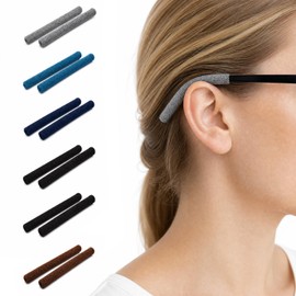 Pack of 10 Cotton Eyeglass Temple Covers - Soft & Comfortable