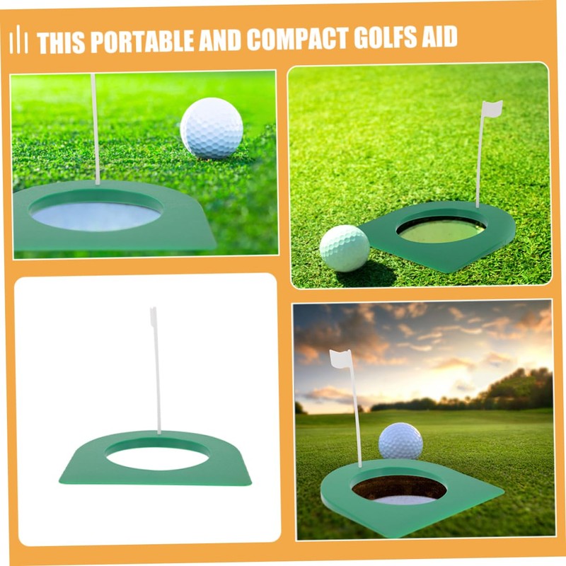 WOONEKY Refine Your Game 3pcs Golf Putting Cup Flag Set
