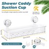 Sekonow Shower Caddy Suction Cup, Large Shower Organizer for Kitchen