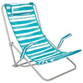 #WEJOY High Back Beach Chair for Adults, Heavy Duty Beach Chairs for Adults with Headrest, Lightweight Portable Chair for Camping Sand Lawn, Support to 300lbs, Green