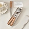 IOLOYU Chopsticks Cutlery Set, Stainless Steel Chopsticks, Spoon Fork, Cutlery