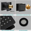 HOMEDEC 2inch Brass Shower Jet Waist Body Spray Massage Showerhead