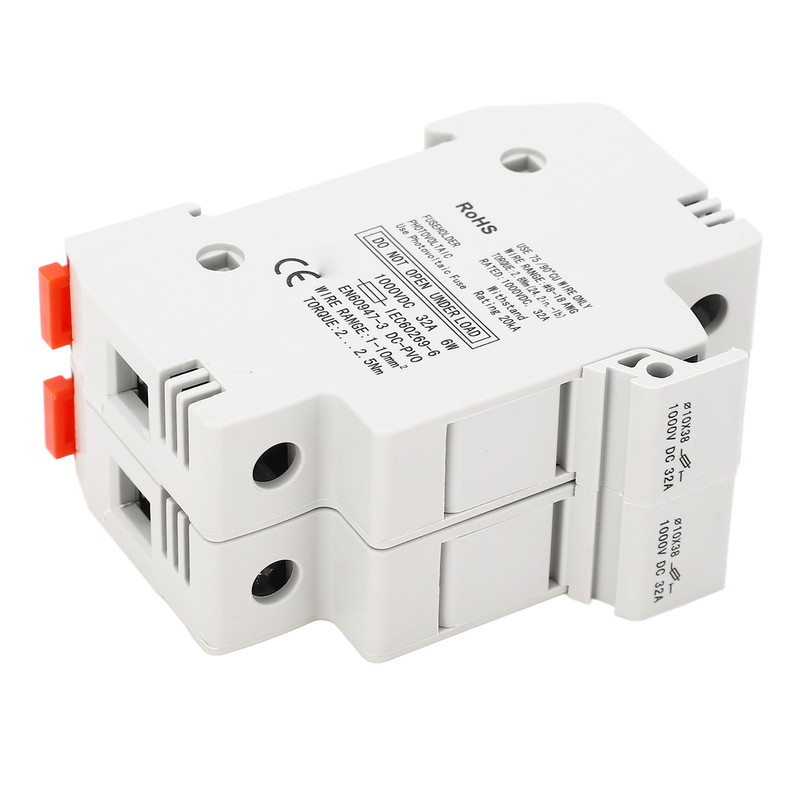 DC Fuse Holder Quick Breaking 2P 32A 10x38 Photovoltaic Fuse