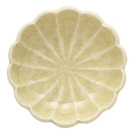 Seto Ware 127-0157 "Chrysanthemum Flower" Small Plate, Bean Plate, Diameter Approx. 3.5 inches (9 cm), Yellow (Yellow), Made in Japan