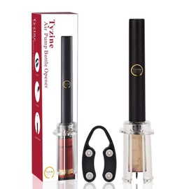 Tyzine Wine Air Pressure Pump Bottle Opener Set With Foil Cutter,Simple Wine Pump Cork Remover Corkscrew,Efficient Corkscrew Bottle Opener,Easy Screw Out Tool,Great For Wine Lovers,Perfect Wine Gift.