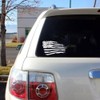 Tattered American Flag Distressed Vinyl Decal Sticker Ripped Torn USA
