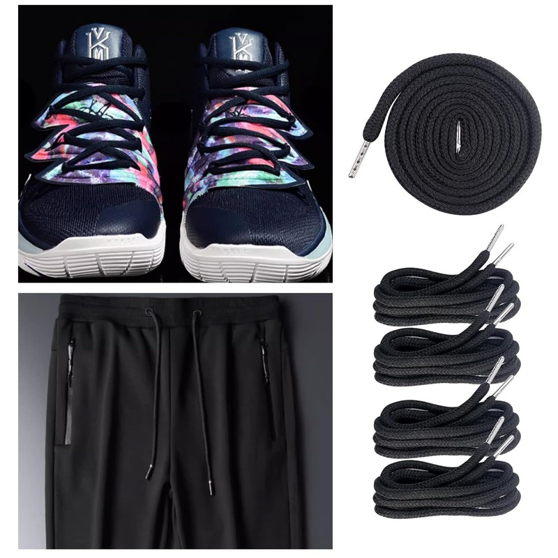 Yuiturt 8Pcs Replacement Drawstring Cord for Pants,Round Cotton Drawstring for