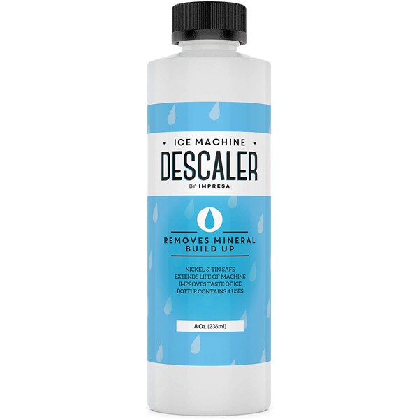 Impresa Products Ice Machine Cleaner/Descaler - 4 Uses Per Bottle - Made in USA - Works on Scotsman, Manitowoc and Virtually All Other Brands (Ice Maker Cleaner/Icemaker Cleaner)