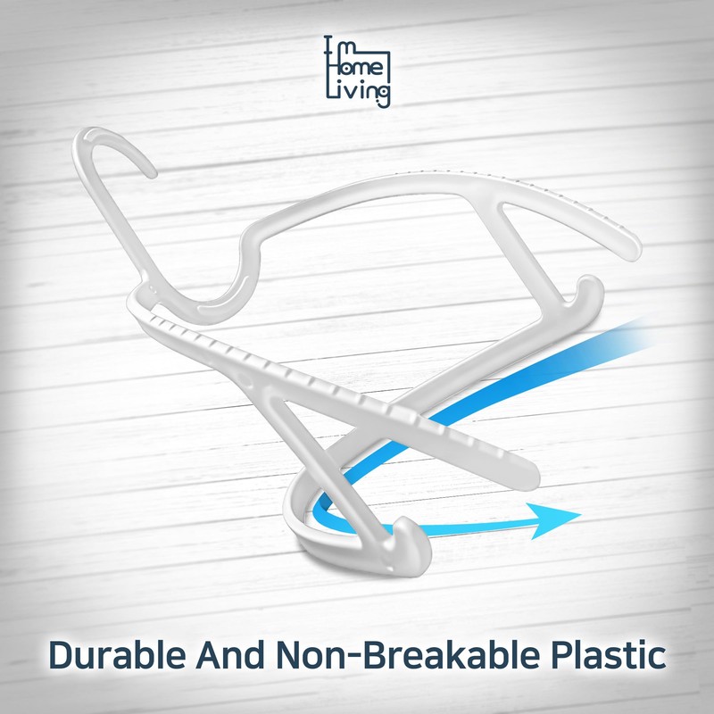 15" Compact Slim & Slimlink Interlocking Clothes Hangers, Space-Saving Lightweight