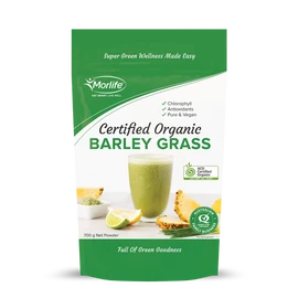 Morlife Barley Grass Powder 700g Certified Organic