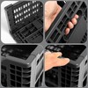 QTJH Collapsible Storage Bin Containe，52 Liter Transferheavy duty plastic storage