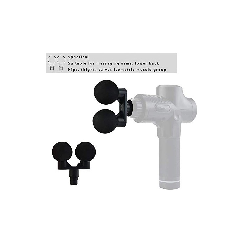 2020年新型 筋膜マッサージガン切り替えヘッド 19mmのすべての筋膜マッサージガンに適し プラグアンドプレイ 筋膜マッサージガンアクセサリー