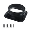Geesatis 6 inch Duct Connector Flange,Metal Straight Pipe Flange Square