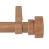Rod Desyne 1" Bonnet Faux Wood Single Curtain Rod, 28-48