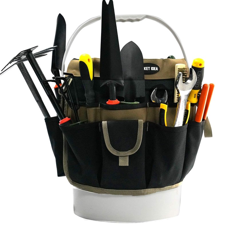 MELOTOUGH Bucket Tool Organizer With 35 Pockets Fits to 3.5-5