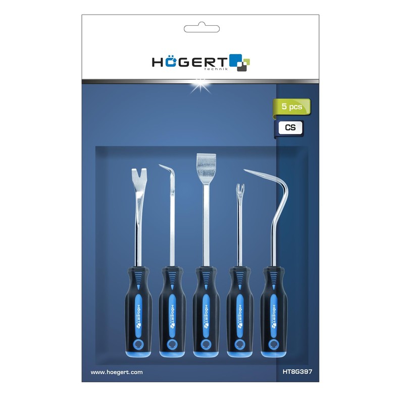 Högert Technik - Set of 5 Drawstrings and Hooks Carbon