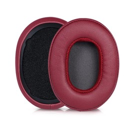 Replacement Earpads for Skullcandy Crusher Hesh 3 3.0 Hesh3 Venue Wireless ANC Headset Replacement Headphones Memory Foam Earpads Ear Pads, Protein Leather Earmuffs, Red