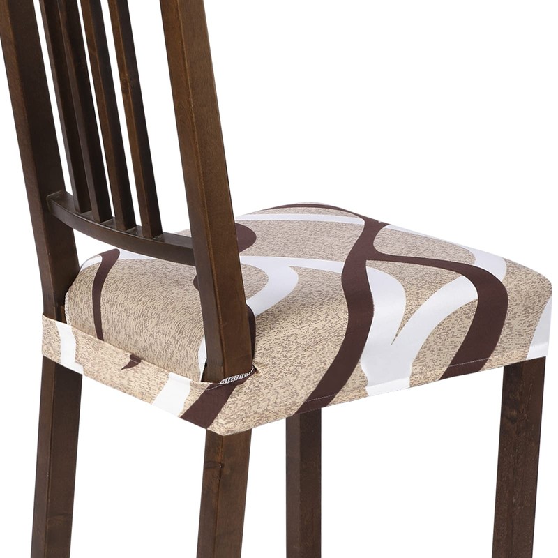 SearchI Stretch Dining Chair Seat Covers Set of 6, Soft