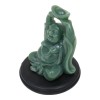 Emerald Money Buddha Statue with Ingot