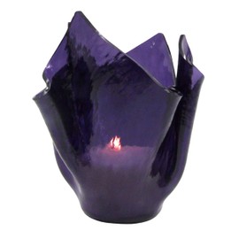 Lavender Purple Cathedral Rough Rolled Vases, Dishes, and Sets (Lavender Cathedral Set)