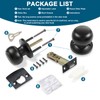 RAZCC Passage Door Knobs, 10 Pack Matte Black Door Knobs,