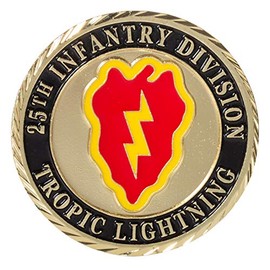 United States Army 25th Infantry Division Tropic Lightning Challenge Coin