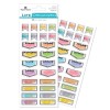 Life Organized 2 sheets Calendar Daily Weekly  Clear Stickers Papercraft Planner Agenda Chart