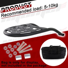 Xitomer Motorcycle Luggage Cargo Rack Fit for DRZ400/S/SM/E 2024 2023 2022 DRZ400 S 2021 2020 2019 DRZ400SM 2018 2017 2016 2000-2024, Motorcycle Rack Luggage Rack for DRZ400 Motorcycle Rear Top Rack