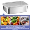 PRITOK 5 Pieces Stainless Steel Containers 1100 ML Leakproof Stainless