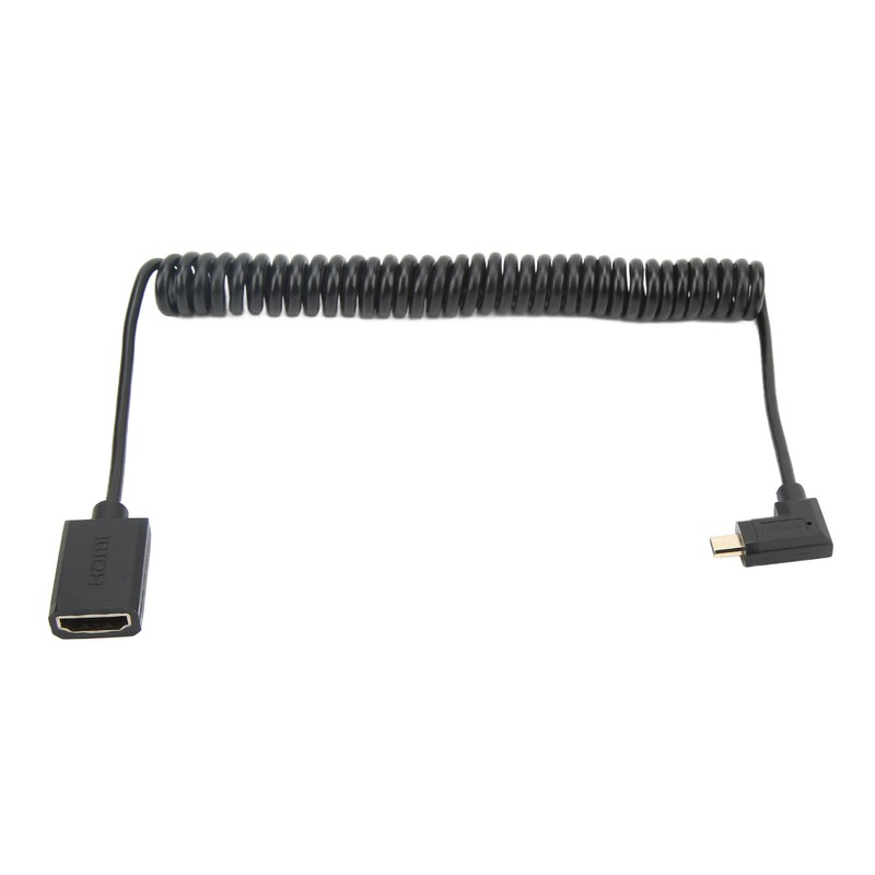 1.8m Coiled Cable Micro HD Multimedia Interface to Female HD