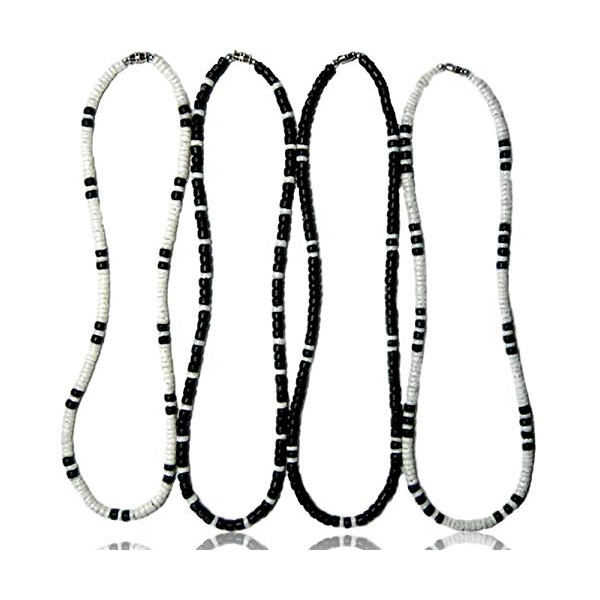 Native Treasure 16" (4 Pack) Mens and Womens Puka Shell