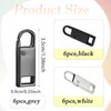 18 Pcs Replacement Zipper pulls, Spare Removable Metal Zip Repair