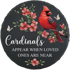 Memorial Garden Stone, Memorial Stones for Loved Ones, in Memory of a Loved One, Grave Decorations for Cemetery Memorial Plaques, Garden Stepping Stones Outdoor (M2)